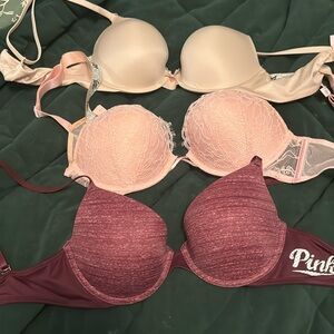 3 34c Victoria’s Secret Bras